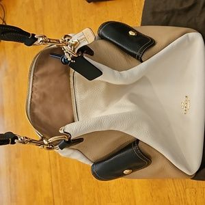 Coach Women’s Pennie Shoulder Bag Colorblock White